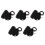 5Pcs PU Craft Kit DIY Black Shoulder Bag Handbag Making Materials Set 8