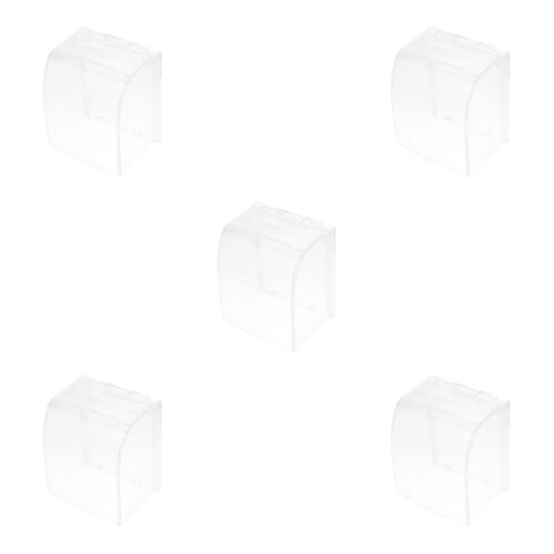 5Pcs Transparent Weatherproof Electrical Socket Covers for Home Safety