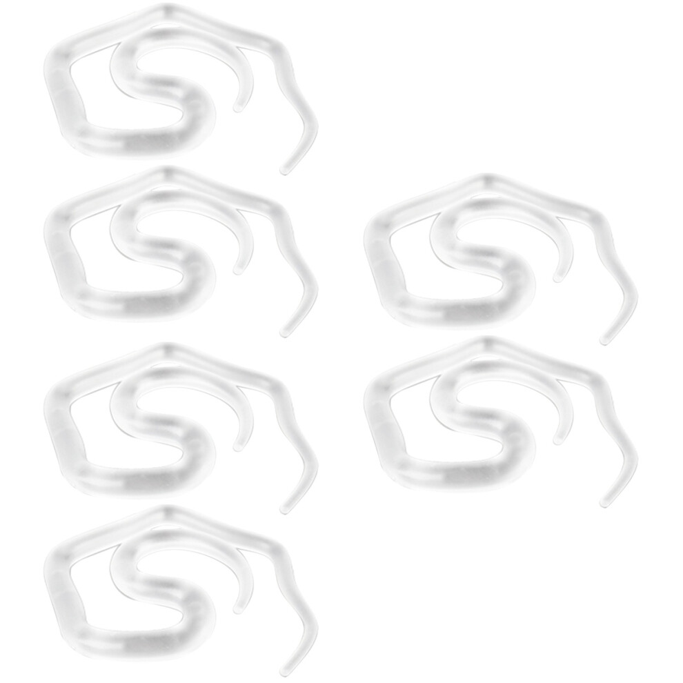 Ohphcall 6Pcs Lazy Hair Curler Bun Maker Transparent Hair Styling Accessory