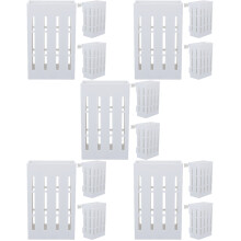 15Pcs White Hanging Planters for Fish Tank Aquatic Plant Storage Use