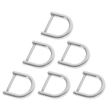 6St Zilveren Metalen D Ring Sluitingen Voor Tassen En Accessoires