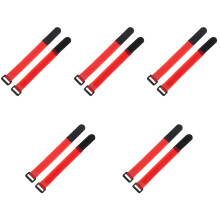 10Pcs Flexible Red Poultry Neck Belts Adjustable Anti-Crowing Collars