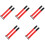 10Pcs Flexible Red Poultry Neck Belts Adjustable Anti-Crowing Collars 1