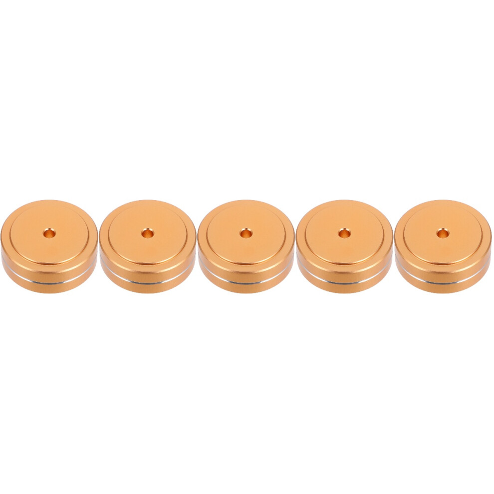 5Pcs Golden Aluminum Feet Bumpers For Amplifiers And Computer Cases 3721882582664