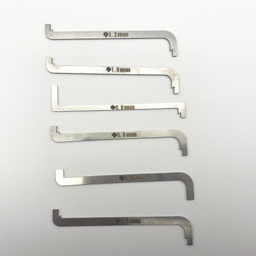 high quality practical locksmith tool 6 pieces / kit replacement turning tool / double head tension wrench tool 1