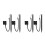 4Pcs Black Resistive Touchscreen Stylus Pens with Holder and String 5