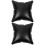 2Pcs Black PVC Inflatable Cushion Pillow Inserts for Home and Camping 6