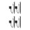 4Pcs Black Resistive Touchscreen Stylus Pens with Holder and String 9