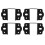 8Pcs Thickened Bed Rail Buckle Metal Bed Frame Hardware for Home Use 2