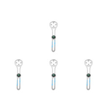 4Pcs Lightweight Adjustable Bike Mount Aluminum Alloy with Compass