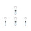 4Pcs Lightweight Adjustable Bike Mount Aluminum Alloy with Compass 1