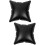 2Pcs Black PVC Inflatable Cushion Pillow Inserts for Home and Camping 8