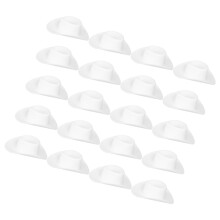 20Pcs Lightweight Mini Cowboy Hats Plastic Small Hat for Doll Decor