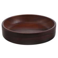 Rustic Brown Wood Serving Bowl Multipurpose Kitchen Fruit Bowl