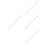 4Pcs Lightweight Silver Foosball Table Poles Replacement Iron Durable 1