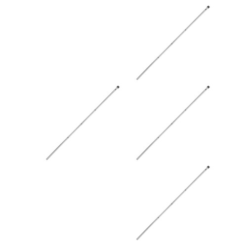 4Pcs Lightweight Silver Foosball Table Poles Replacement Iron Durable