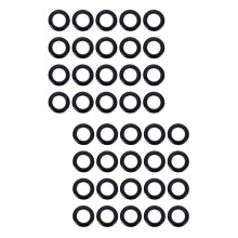 2 Count Curtain Rod Accessories Home Rings Bay Window Curtains Black