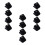 Organize Paper With Black Plastic Clips 12pcs 7