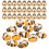 100 Pcs Cute Animal Stickers Refrigerator Decorative Ladybug Fridge 1