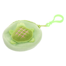 Cute Plush Turtle Coin Purse Light Green Zipper Small Change Pouch