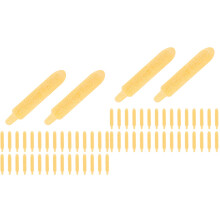 60Pcs Yellow Fiber Paint Pen Nibs Replacement Tips for Marker Pens