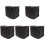 5Pcs Black Kayak Motor Protective Covers Oxford Cloth Fit 4