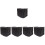 5Pcs Black Kayak Motor Protective Covers Oxford Cloth Fit 6