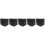 5Pcs Black Kayak Motor Protective Covers Oxford Cloth Fit 10