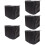 5Pcs Black Kayak Motor Protective Covers Oxford Cloth Fit 11