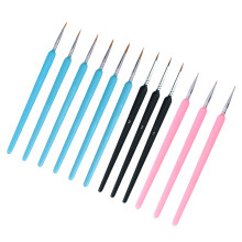 9Pcs Detail Paint Brush Watercolor Liner Drawing Pen Set