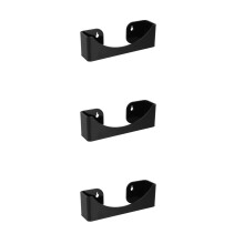 3Pcs Black Acrylic Baseball Cap Storage Organizer Wall-Mounted Rack