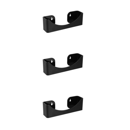 3Pcs Black Acrylic Baseball Cap Storage Organizer Wall-Mounted Rack