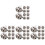 40Pcs Felt Bee Charms Decor Small Craft Accessories 4
