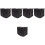 5Pcs Black Kayak Motor Protective Covers Oxford Cloth Fit 1