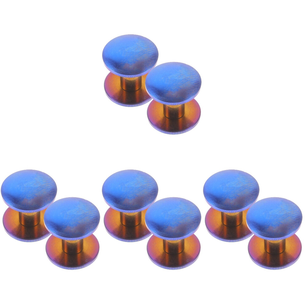 8Pcs Blue Titanium Alloy Binding Screws For Scrapbooks Photo Albums 3722485358953