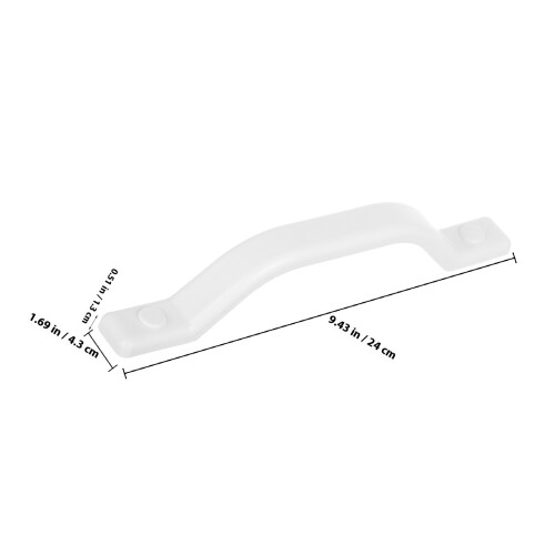 Rv Handrails Trailer Door Knob Handle Handlebar Grips White 1