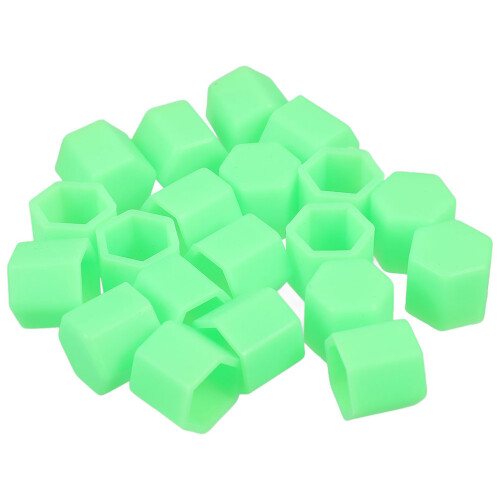 60Pcs Durable Silicone Light Green Lug Nut Covers for Car Wheels 1