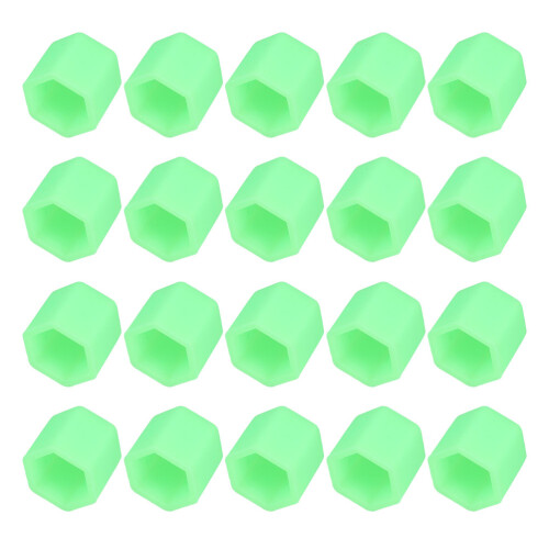 60Pcs Durable Silicone Light Green Lug Nut Covers for Car Wheels 2