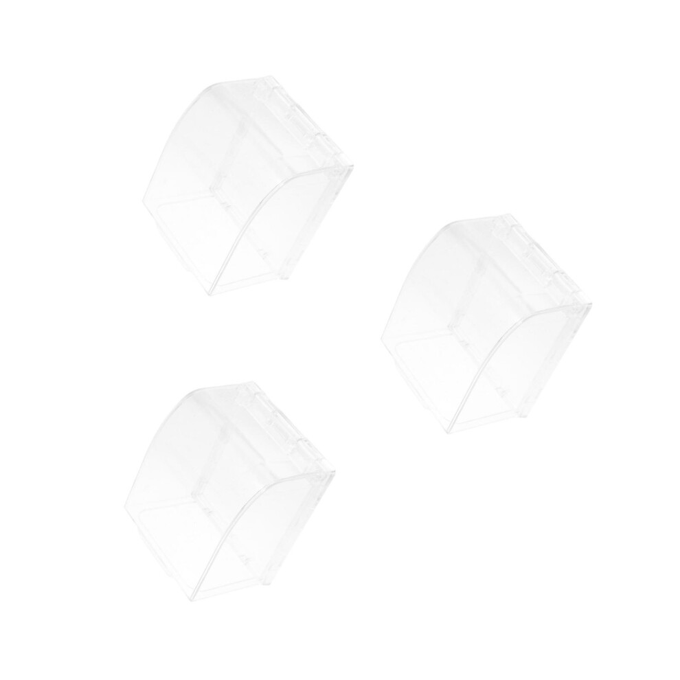 3Pcs Transparent Weatherproof Plastic Outlet Safety Covers For Home 3722485319039