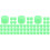 60Pcs Durable Silicone Light Green Lug Nut Covers for Car Wheels 6