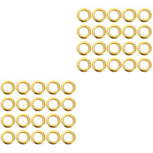 160Pcs Golden Plastic Curtain Rings Ideal for Home Window Rods
