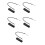 5Sets Elastic Black Pen Loop Lanyard Holder for Desk School Office Use 9