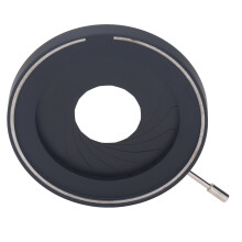 Diaphragme à iris réglable de 2 à 50 mm en aluminium pour objectif optique