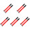 10Pcs Flexible Red Poultry Neck Belts Adjustable Anti-Crowing Collars 3