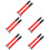 10Pcs Flexible Red Poultry Neck Belts Adjustable Anti-Crowing Collars 6