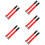 10Pcs Flexible Red Poultry Neck Belts Adjustable Anti-Crowing Collars 10