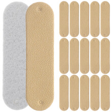 100St Gele PU Tags Voor DIY Kleding Haken En Breien Accessoires
