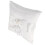 2Pcs Satin and Polyester Ring Pillow White Wedding Cushion for Bride 3