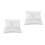 2Pcs Satin and Polyester Ring Pillow White Wedding Cushion for Bride 4