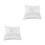 2Pcs Satin and Polyester Ring Pillow White Wedding Cushion for Bride 5